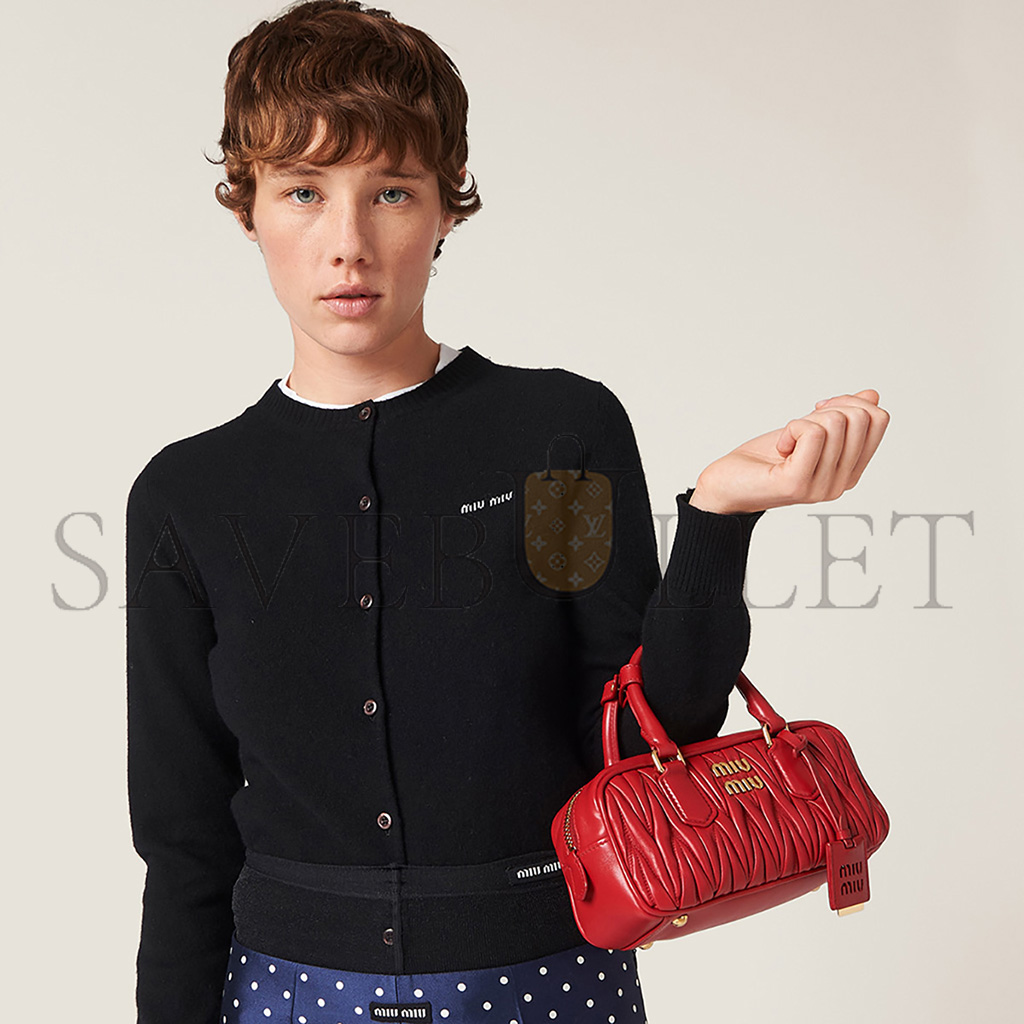 MIU MIU ARCADIE MATLASSÉ BAG IN NAPPA LEATHER 5BB142 (22*10.5*7.5cm) MIU MIU ARCADIE MATLASSÉ BAG IN NAPPA LEATHER 5BB142 (22*10.5*7.5cm)
